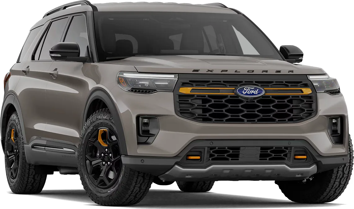 Ford Explorer gris en estudio